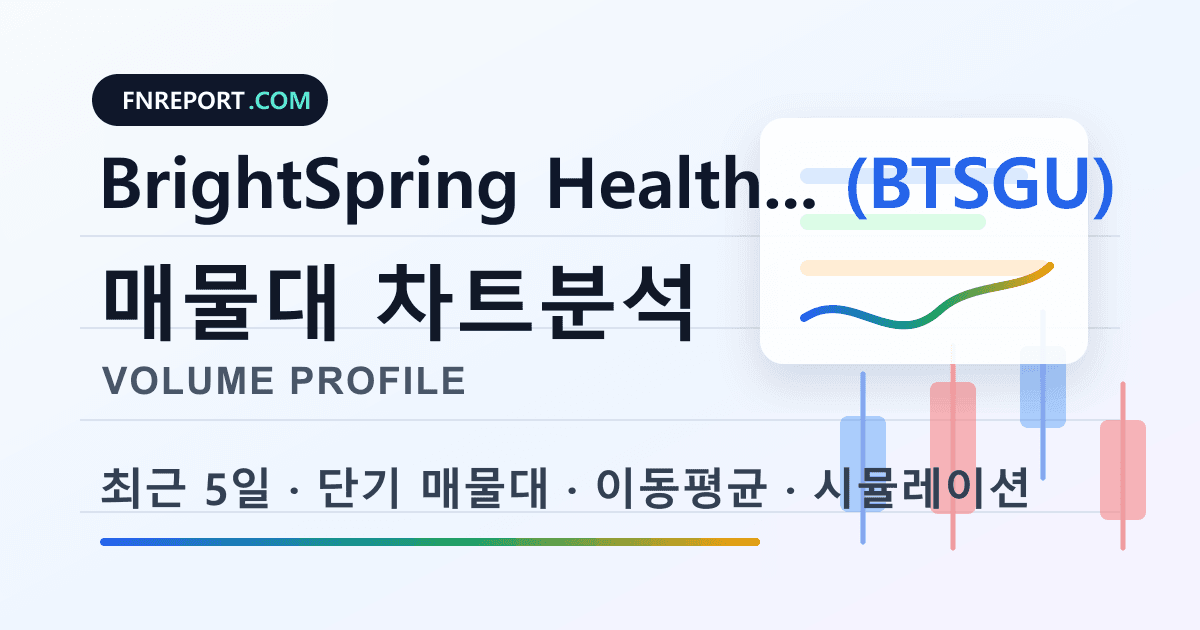 BrightSpring Health Services Units (BTSGU) 차트분석
