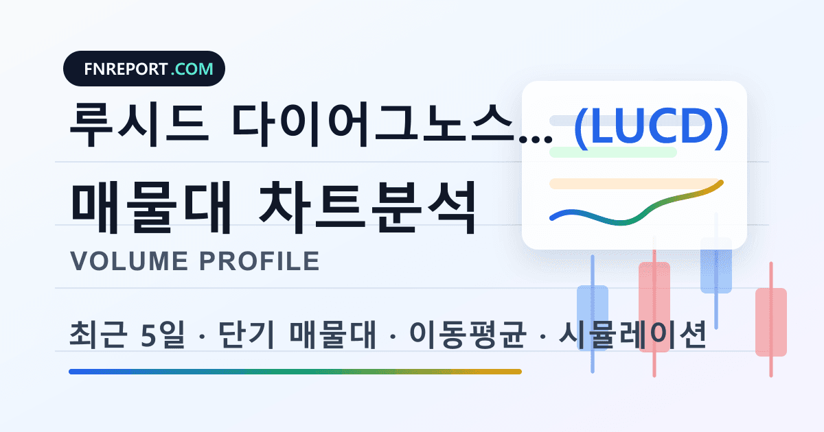 루시드 다이어그노스틱스 (LUCD) 차트분석
