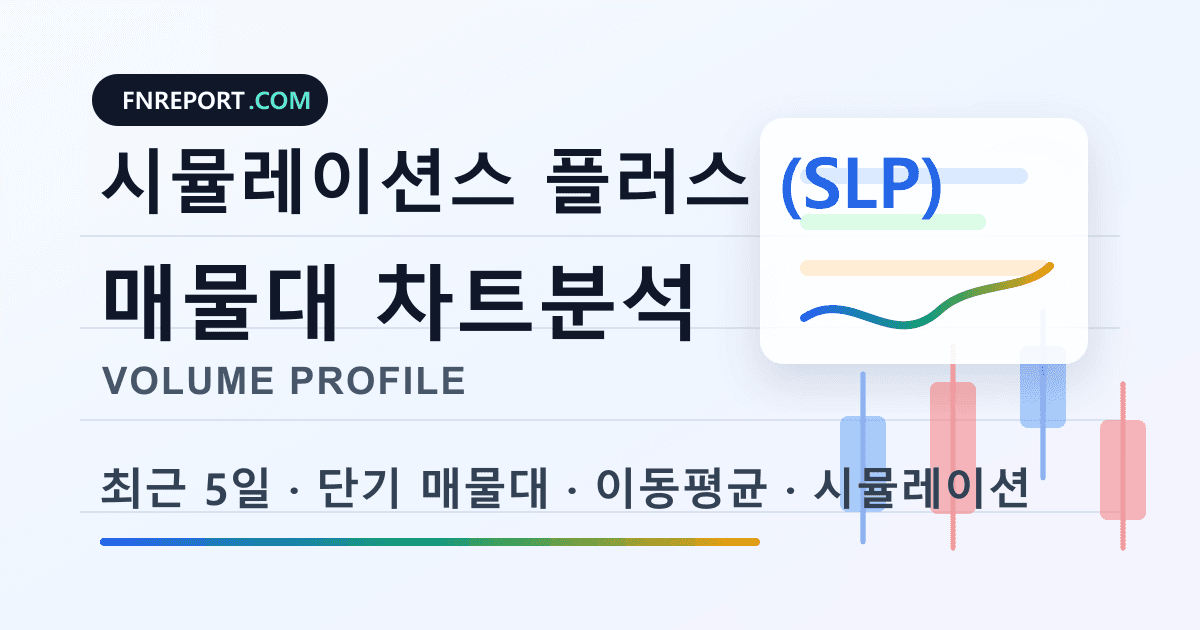 시뮬레이션스 플러스 (SLP) 차트분석