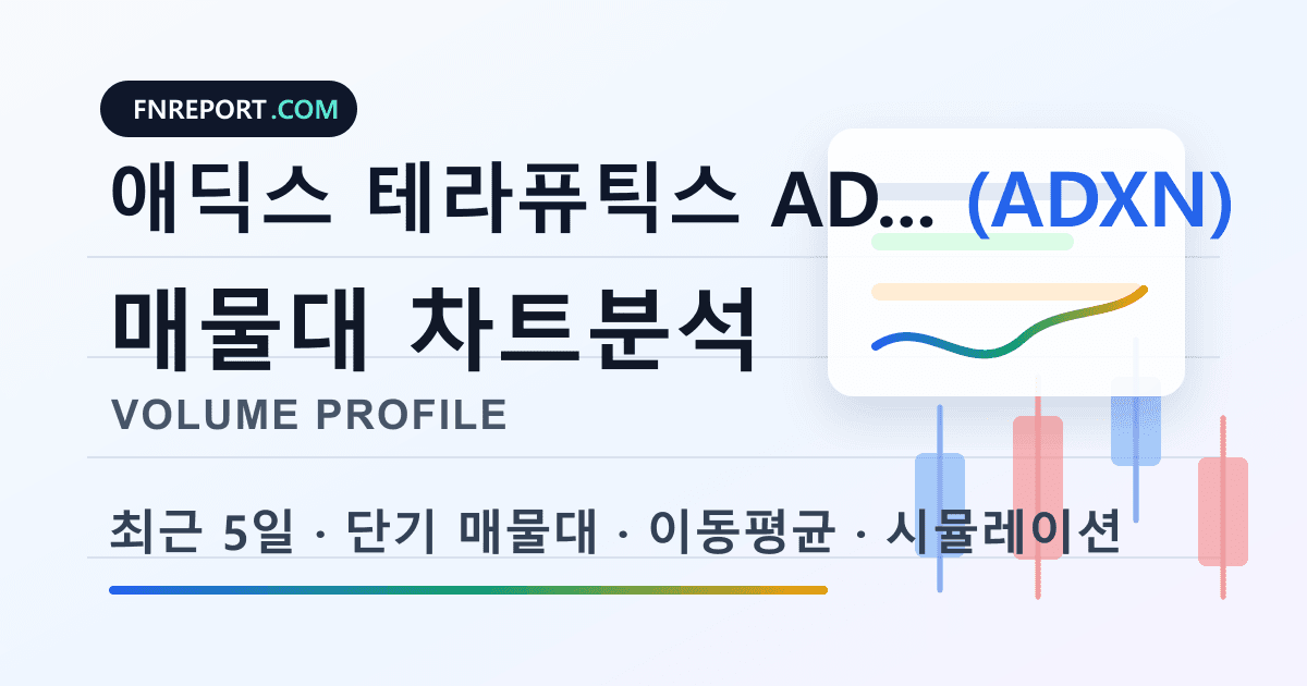 애딕스 테라퓨틱스 ADR (ADXN) 차트분석