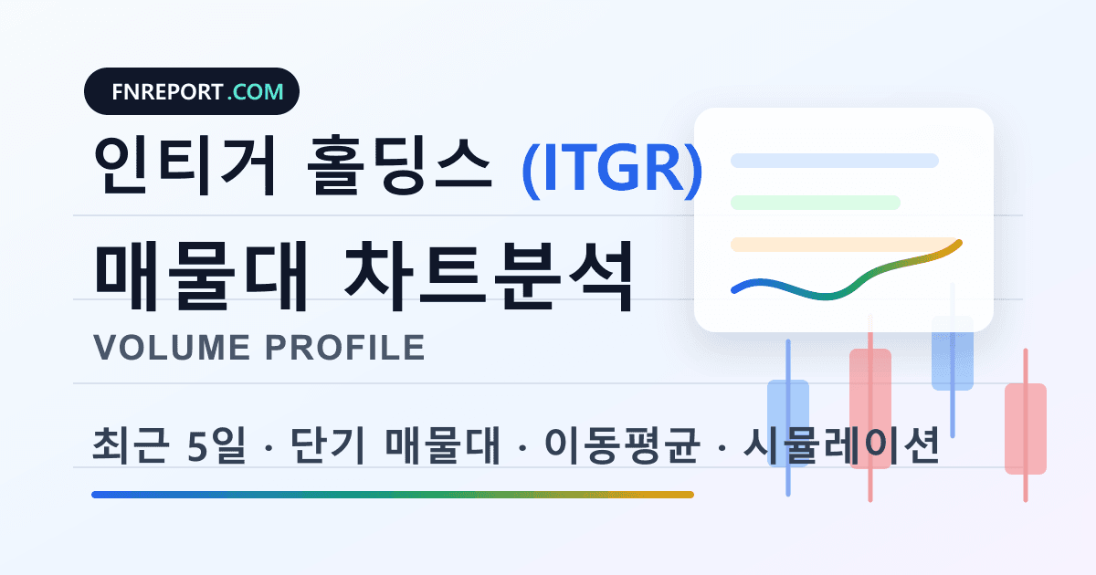 인티거 홀딩스 (ITGR) 차트분석