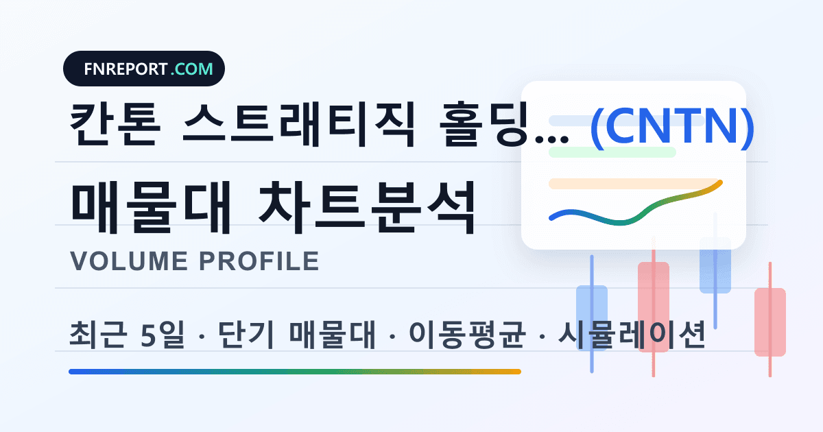칸톤 스트래티직 홀딩스 (CNTN) 차트분석