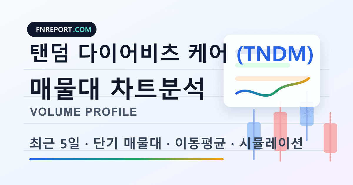 탠덤 다이어비츠 케어 (TNDM) 차트분석