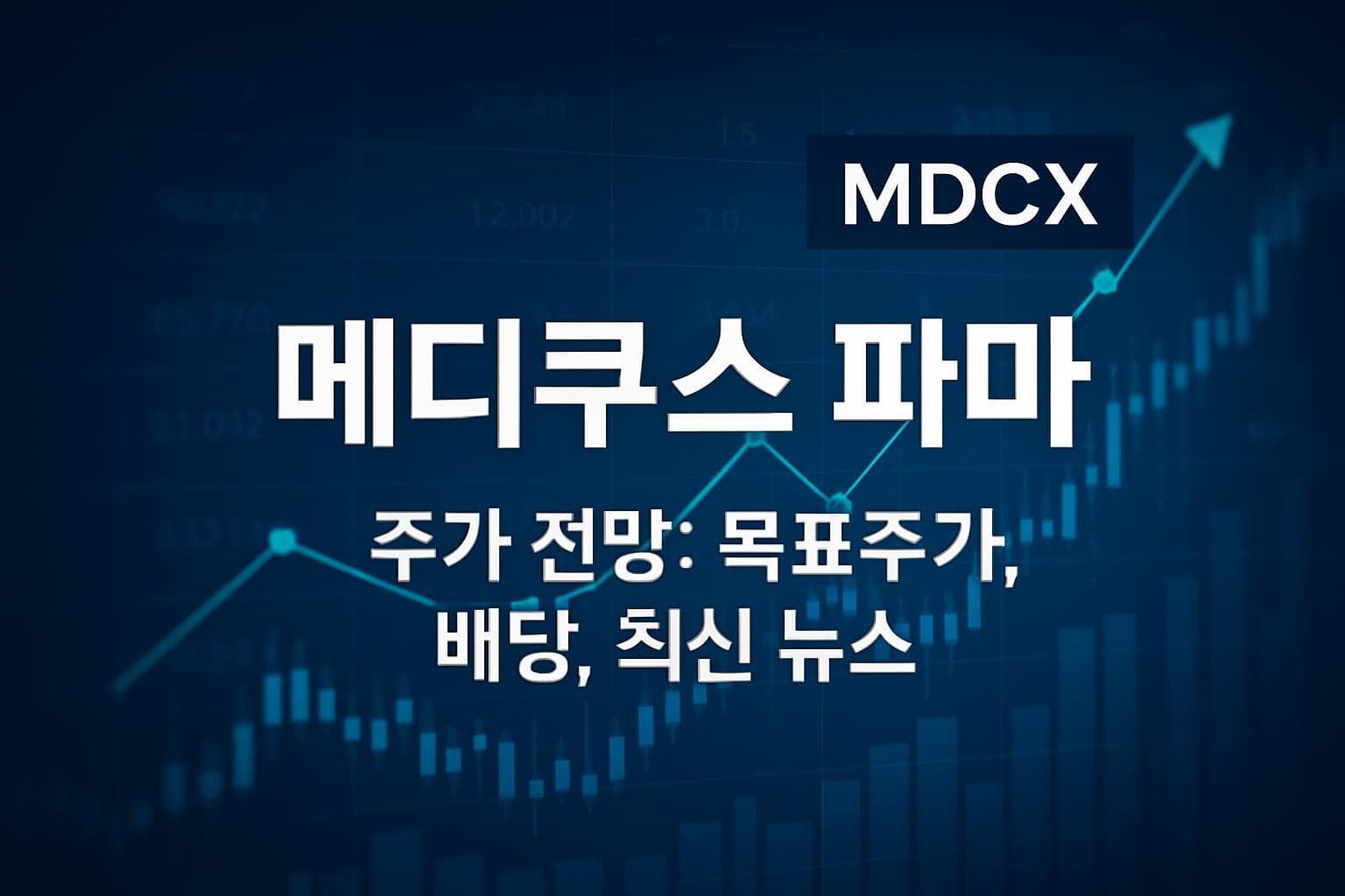 메디쿠스 파마 (MDCX) 주가 전망: 목표주가, 배당, 최신 뉴스