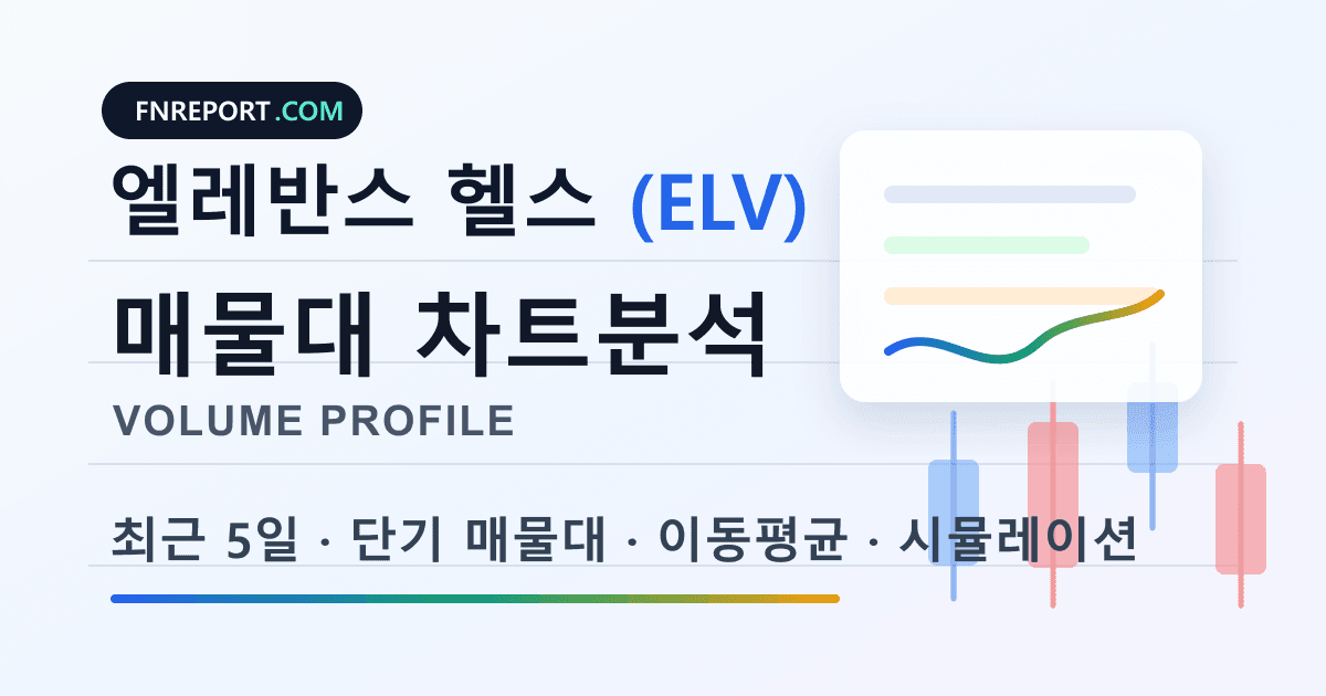 엘레반스 헬스 (ELV) 차트분석