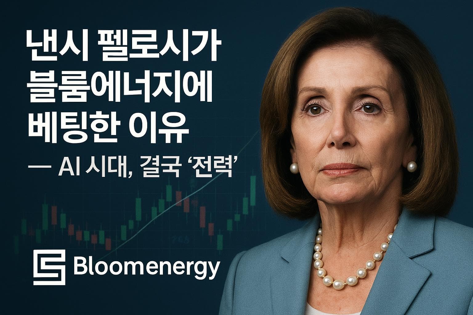 낸시 펠로시가 블룸에너지에 베팅한 이유 — AI 시대, 결국 '전력'이다