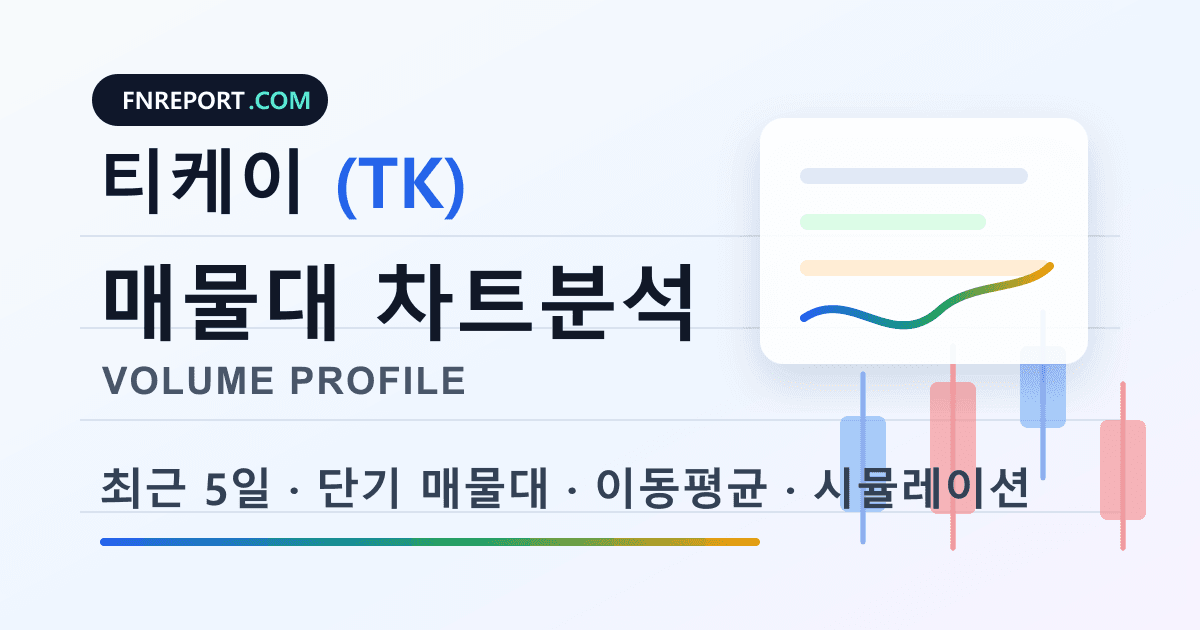 티케이 (TK) 차트분석