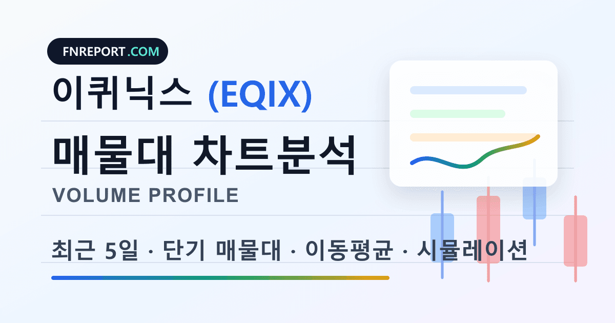 이퀴닉스 (EQIX) 차트분석
