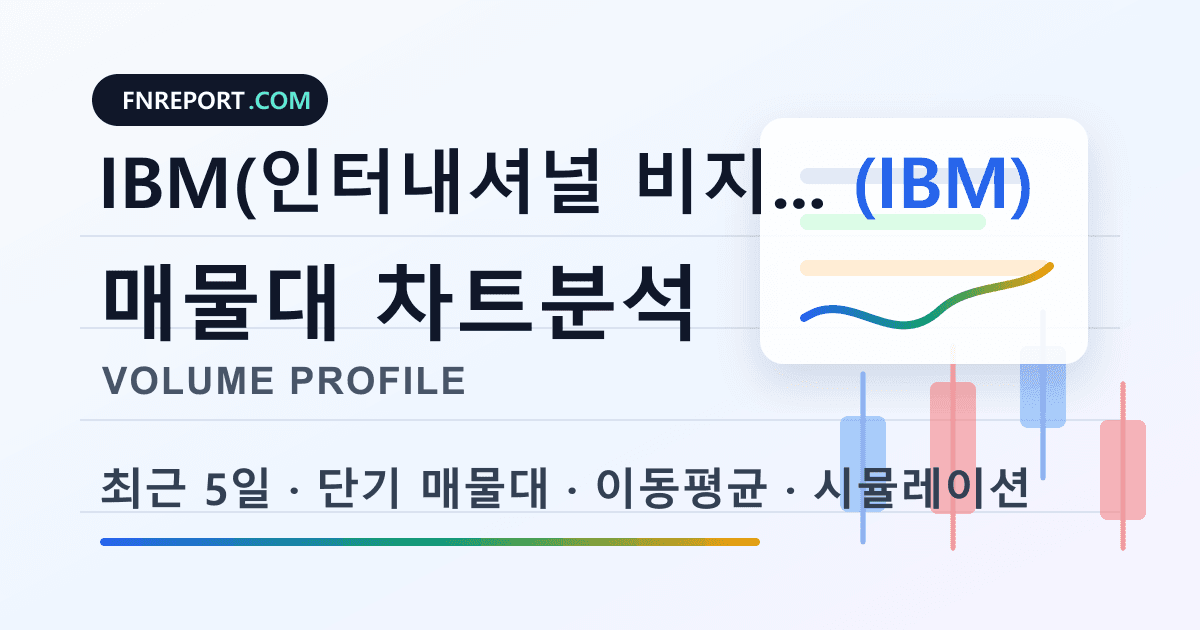 IBM(인터내셔널 비지니스 머신) (IBM) 차트분석